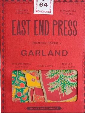 NWT East End Press Christmas Paper Garland No. 47 Handmade 3 Meter Holiday Decor